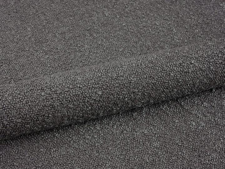 Actual product image Micadoni Boucle Storage Bed with Headboard, "Ovalo", Dark Grey, 234x250x96 Made in Europe (160 x 200 cm)