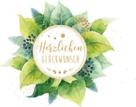 Produktbild Goldbek Glückwunschkarte Blätterkranz (1 Stk.)