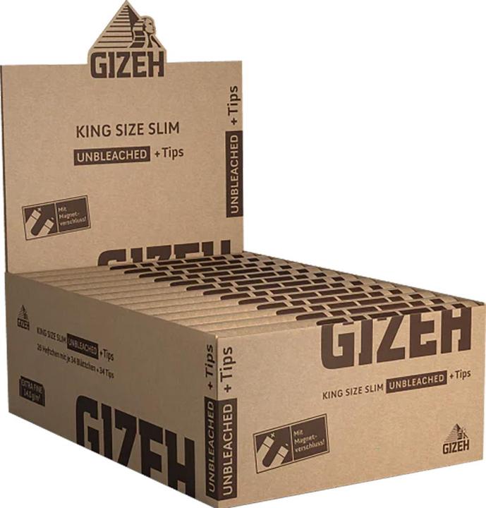 Image du produit Gizeh Papers Unbleached King Size Slim + Tips