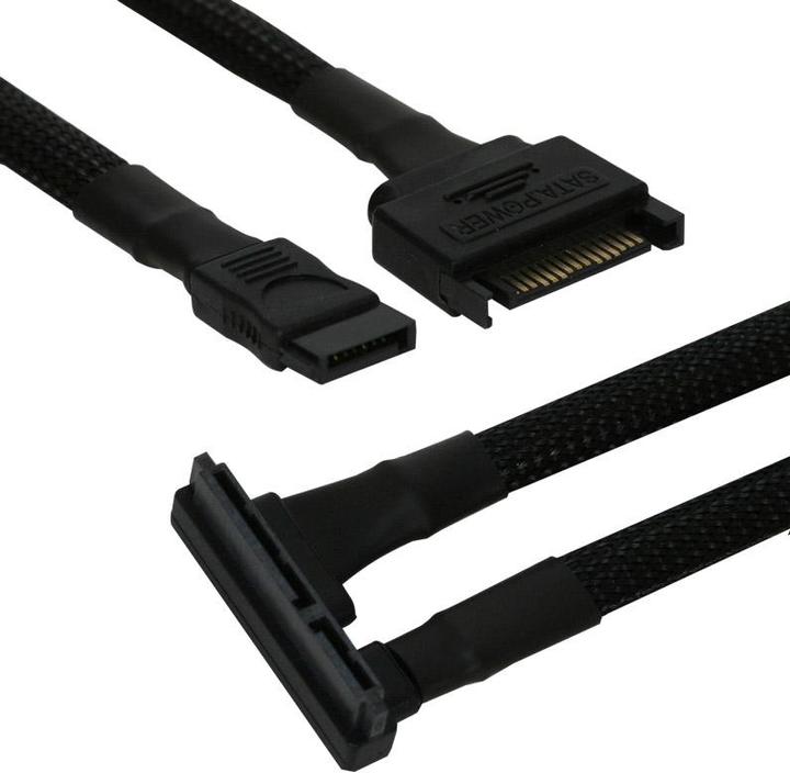 Produktbild Nanoxia Kabel SATA Kombi Kabel (45 cm, SATA)