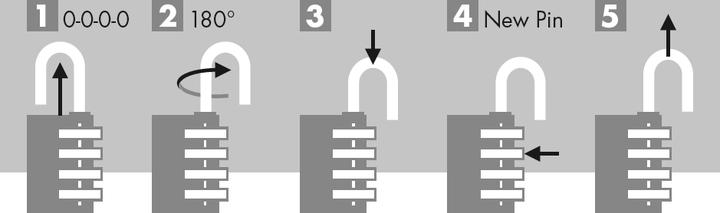 Actual product image Rieffel Brass combination lock 44/30