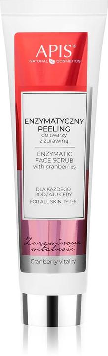 Apis Natural Cosmetics Apis Cranberry Vitality Enzymatic Facial Scrub With Cranberries 100ml (Cleansing scrub, 100 ml)