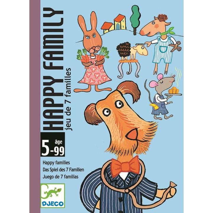 Actual product image Djeco Happy Family card game (mult) (English, French, German, Italian, 2 - 5 Players)