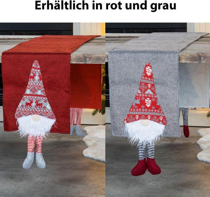 Produktbild Hermex Tischläufer mit Wichteln (33 x 208 cm)