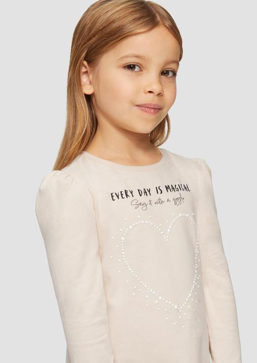 Produktbild S.Oliver T-Shirt Print-Shirt mit Schmucksteinen (92)