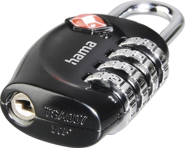 Actual product image Hama TSA combination luggage lock, black (Locks & Trailers)