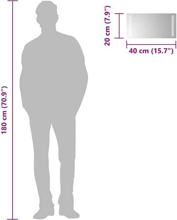 Image du produit vidaXL Spiegel (40 x 20 cm)