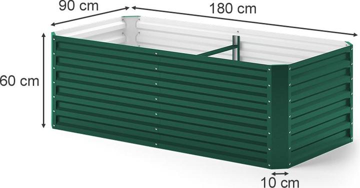 Actual product image OK-Living Raised bed, Green, 180 x 90 cm
