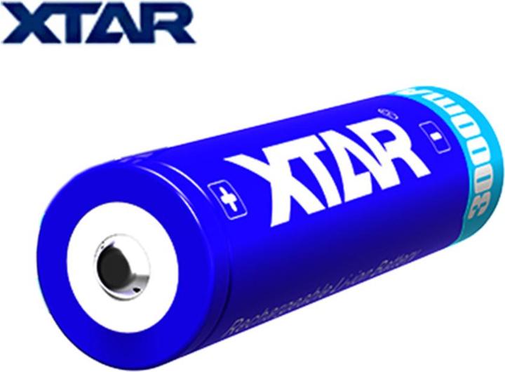 Actual product image Xtar 18650 3000mAh 3.6V - 3.7V Li-Ion battery (protected) (1 pcs., 18650, 3000 mAh)