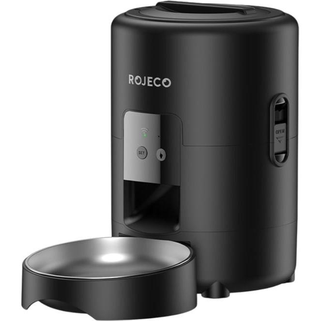 Rojeco 2L WiFi Version Bl Automatic Feed Dispenser (200 cl), Ciotola mangime + Dosatore
