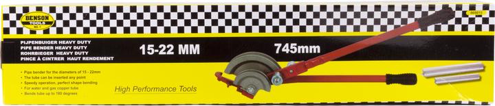 Actual product image Benson Pipe bender 15-22 mm heavy duty