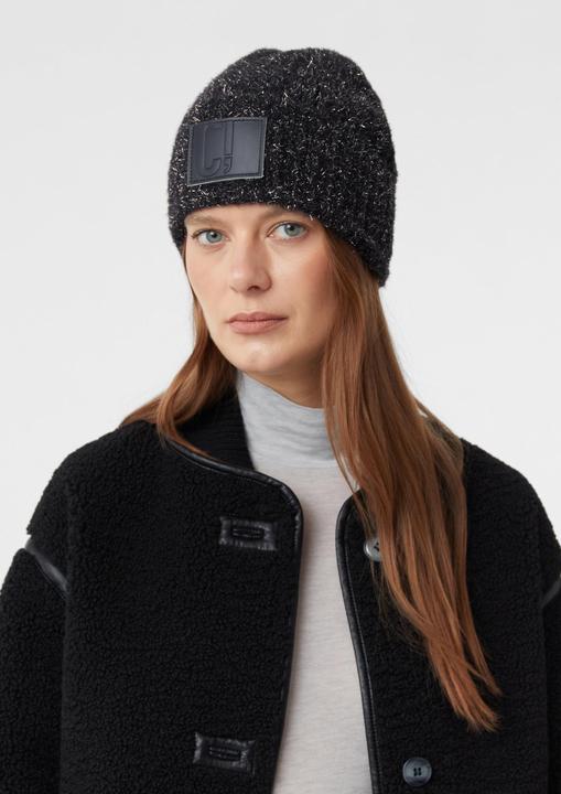 Immagine prodotto Comma Mütze Beanie mit Glitzergarn und Logo-Patch