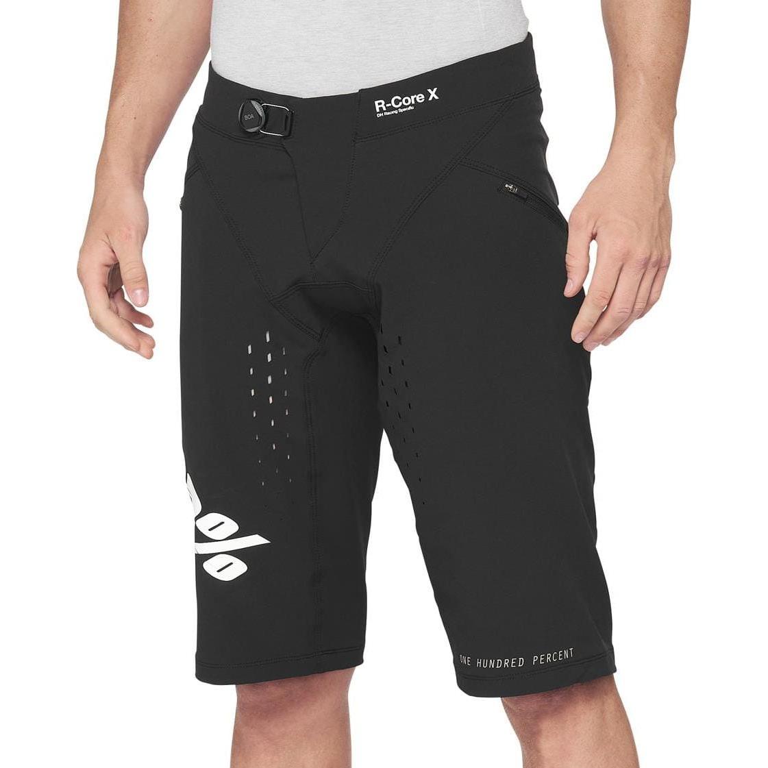 100%, Herren, Velohosen, R-Core X Shorts (32), Schwarz, 32