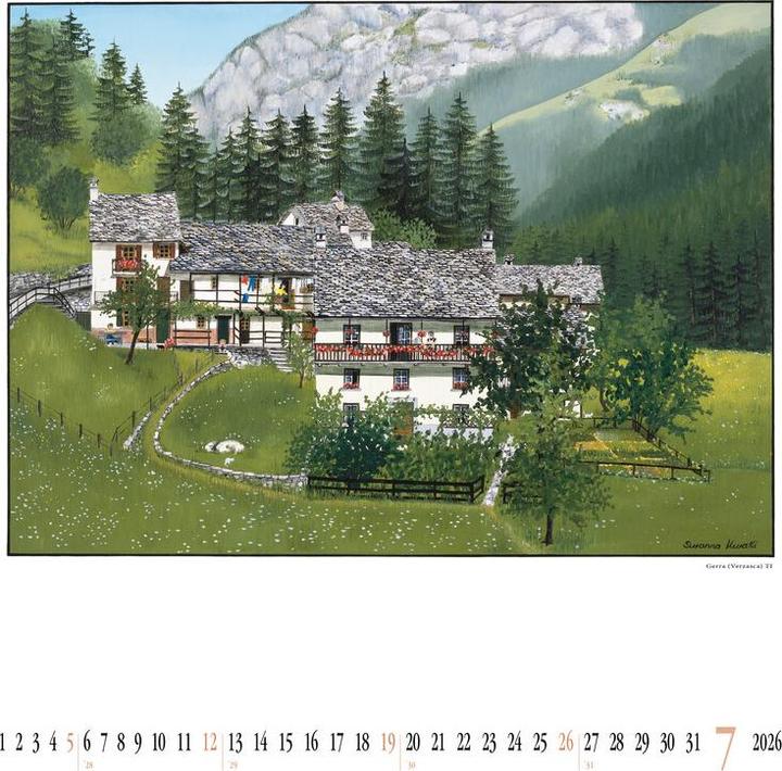 Produktbild SUSANNA Bildkalender Gemalte Bauernhäuser