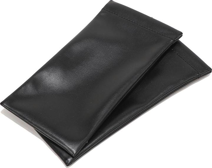 Techsuit - (2 pack) Glasses Case (ETS2) - Slim Design, 180 x 90mm - Black