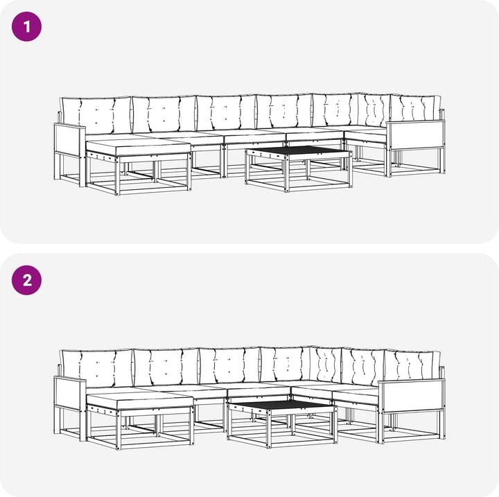 Immagine prodotto vidaXL Outdoor-Sofa