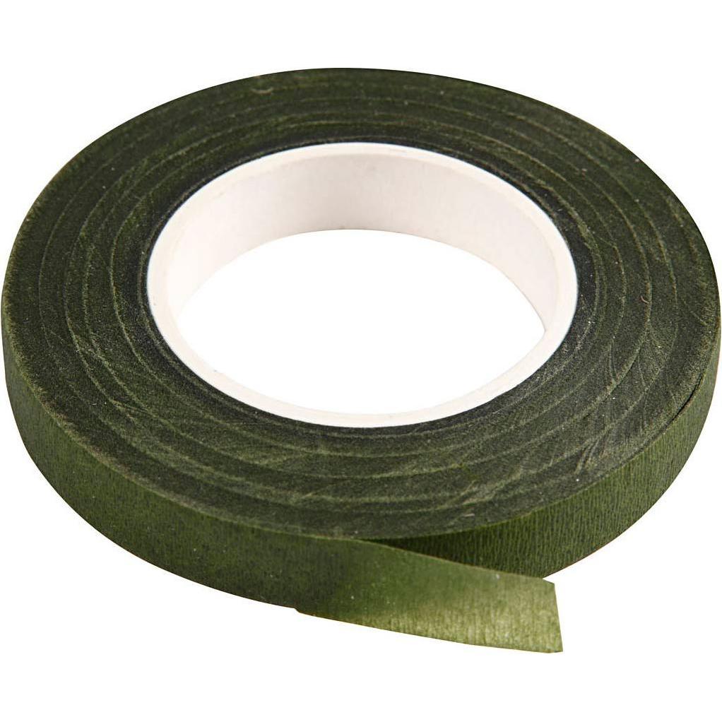 Creativ Company, Pflanzen Zubehör, Blumenband Dunkelgrün, 7m (700 cm, 1.20 cm)