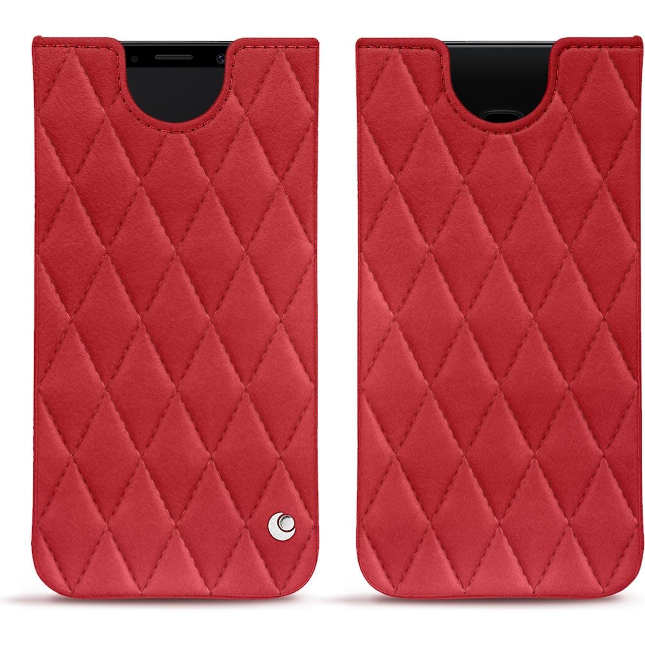Noreve Lederschutzhülle (Samsung Galaxy S9), Smartphone Hülle, Rot