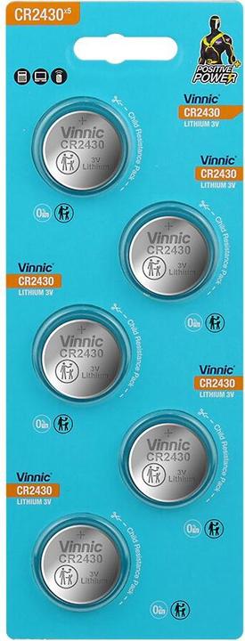 Vinnic CR2430 5BL (Lithiumbatterie) (CR2430)