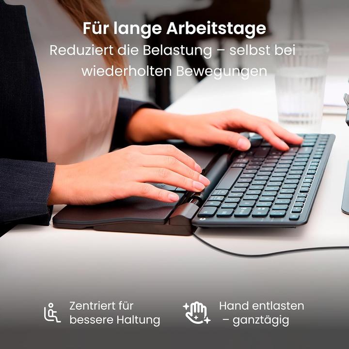 Actual product image Contour RollerMouse Pro wired Regular WR vegan leather retail (Cable)