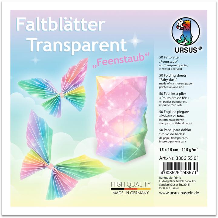 Actual product image Ursus Construction paper 50 sheets, multicoloured (115 g/m², 50x)