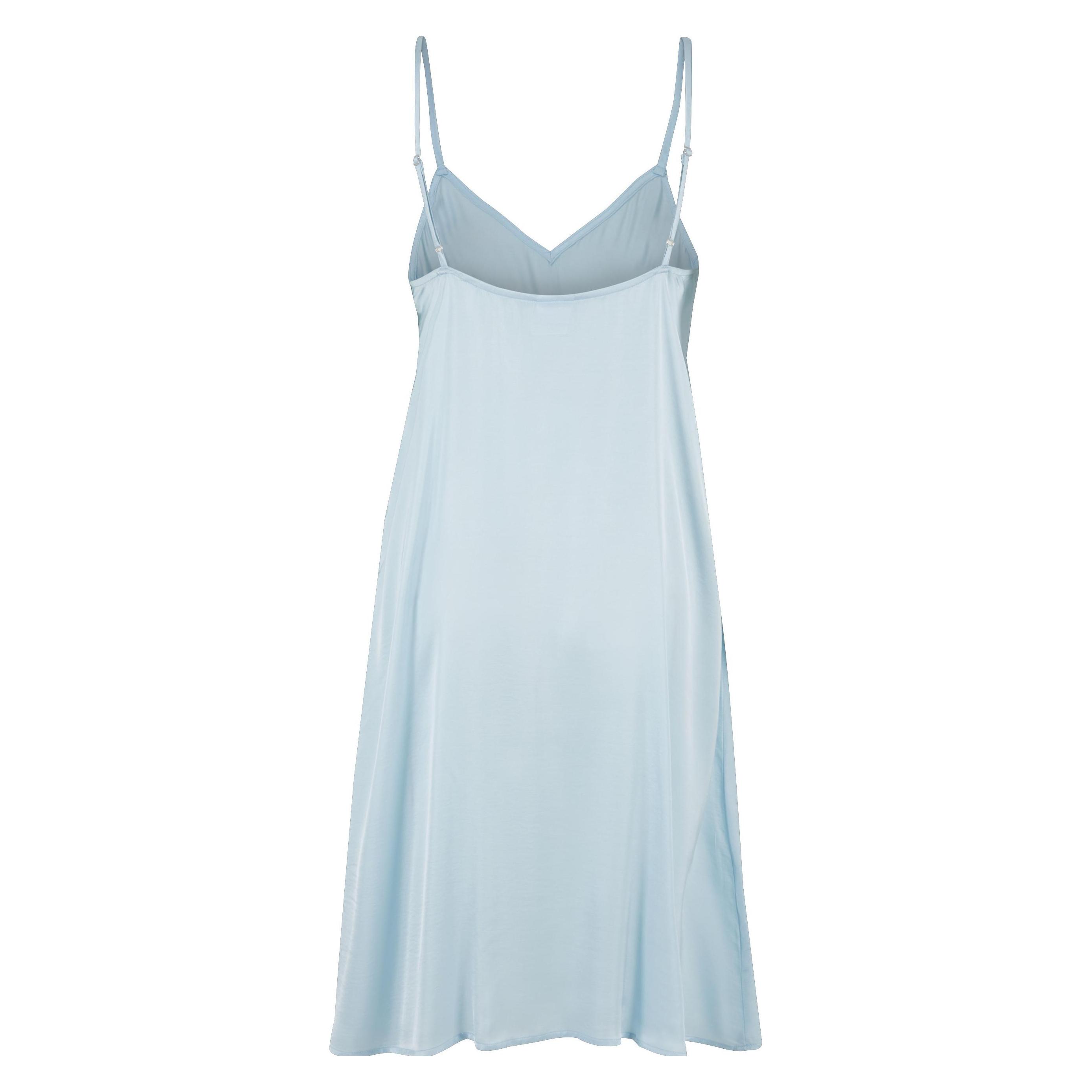 Urban Classics, Damen, Kleider, Babydoll-Kleid Aus Viskose-Satin, Damen, Blau, Türkis, (Xl)