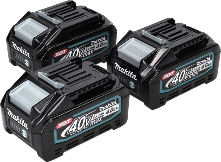 Image du produit Makita Set de batteries: 3x Batteries BL4040 4,0 Ah 40V max. - XGT Li-Ion - Classe de protection IP6 (40 V)