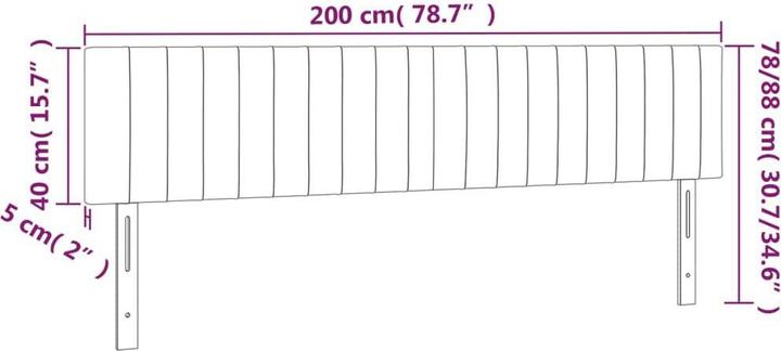 Image du produit vidaXL Laureen (200 x 5 x 88 cm)