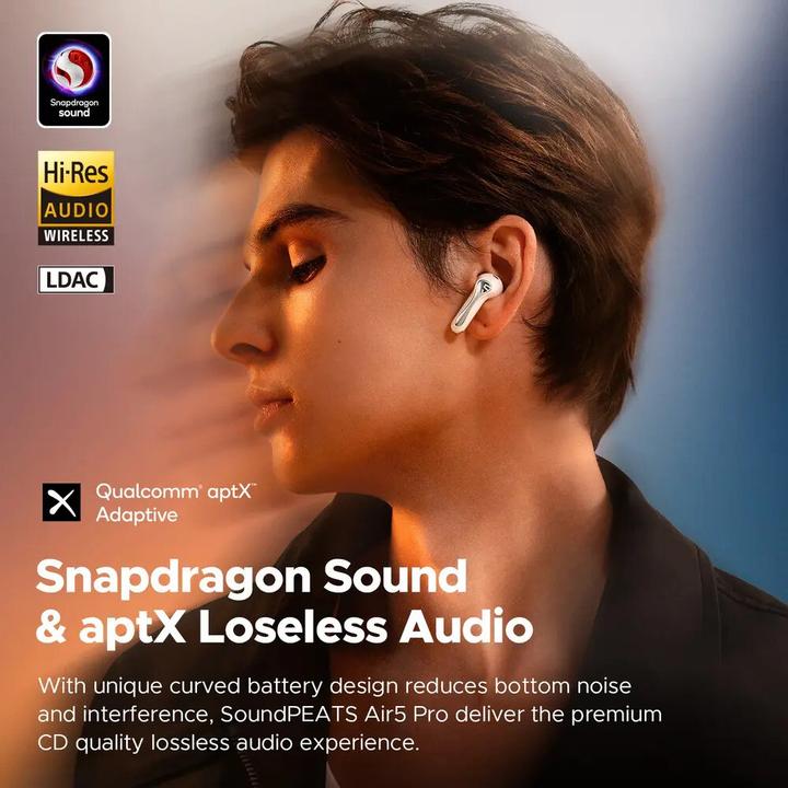 Actual product image Soundpeats Air5 Pro kabellose Earbuds weiss (Wireless)
