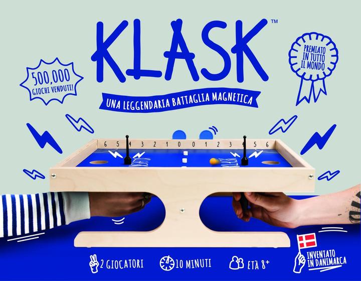 Actual product image Ghenos Games Klask (Italian, 2 Players)