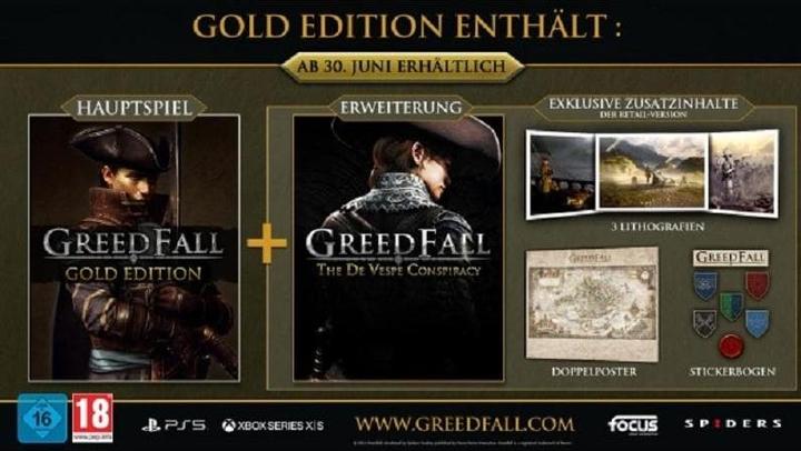 Image du produit Focus Home Interactive GreedFall - Édition Gold (y compris le DLC bonus) (PS5, DE)
