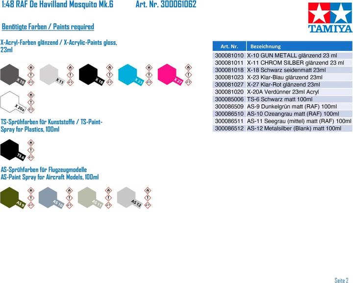 Produktbild Tamiya De Havilland Mosquito