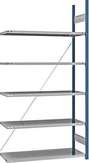 Actual product image eurokraft pro Shelf plug-in rack, blue / galvanized