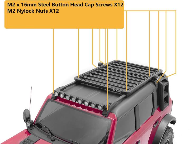 Produktbild Rc4Wd Dachreling & Dachträger, Style B, TRX-4 Bronco 21