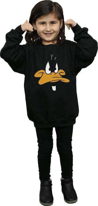 Produktbild Looney Tunes Daffy Duck Big Face Sweatshirt Mädchen (128)