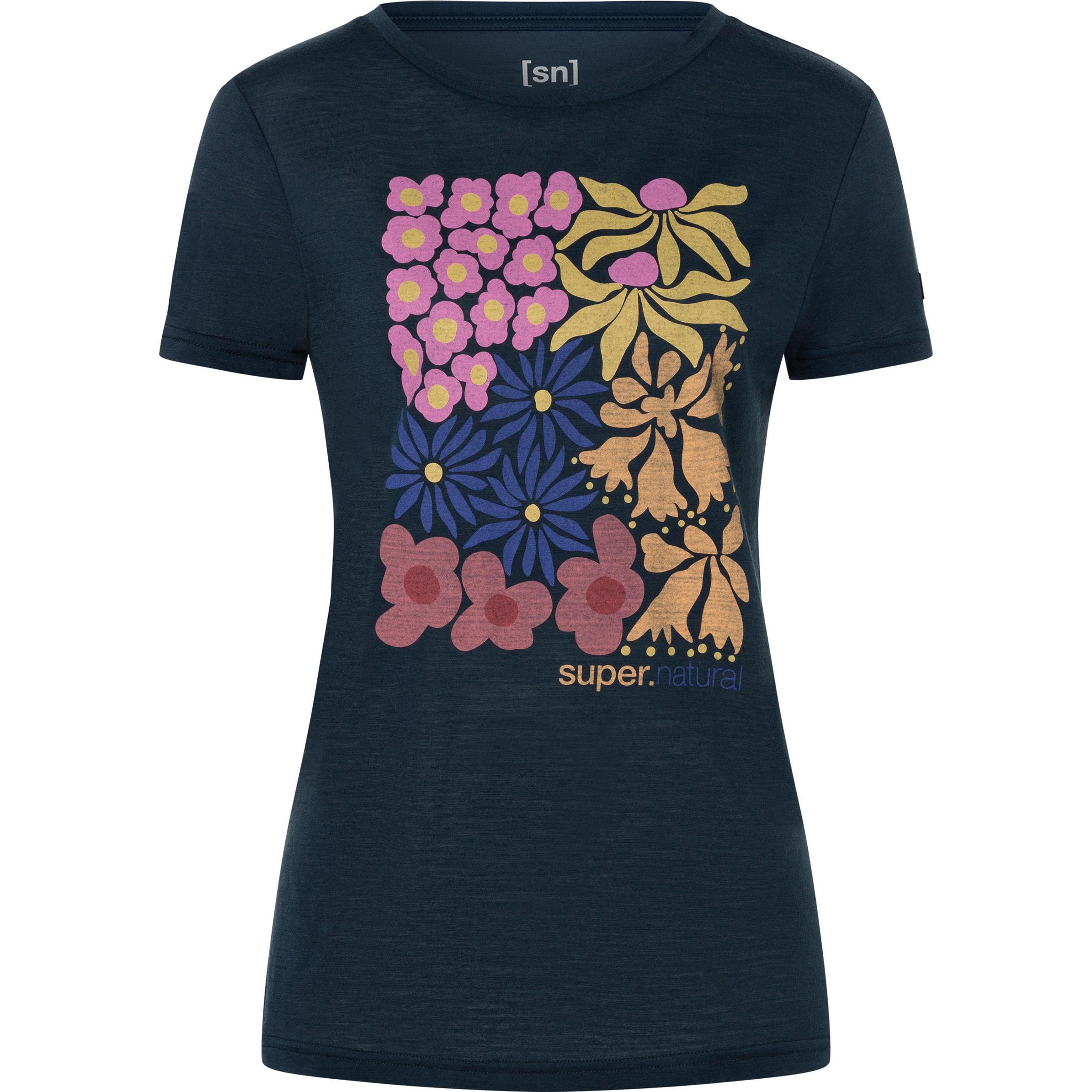 Super Natural, Damen, Funktionsshirt, Women's Mat Is Tee (S), Blau, S