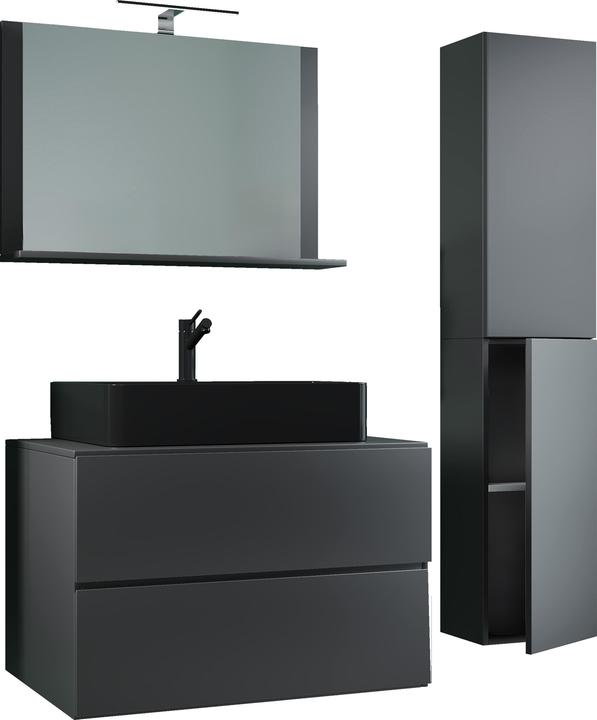 Produktbild VCM 4-tlg Waschtisch Badmöbel Lendas 80 cm L