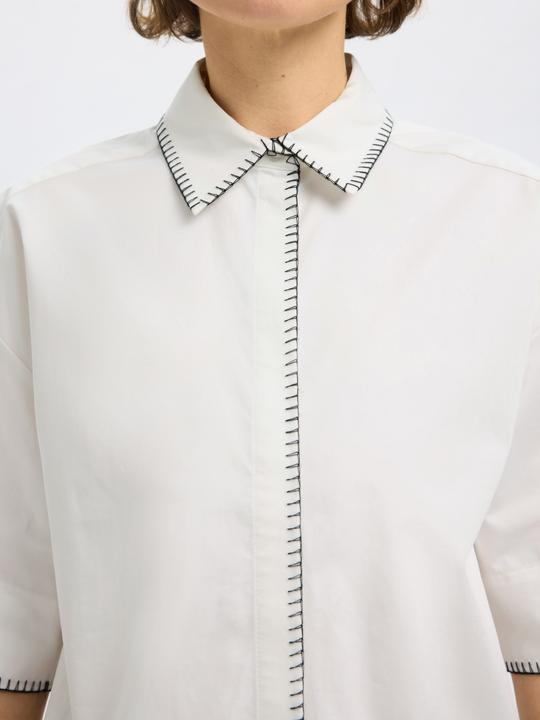 Actual product image Selected Kurzarm Crop-Bluse (42)