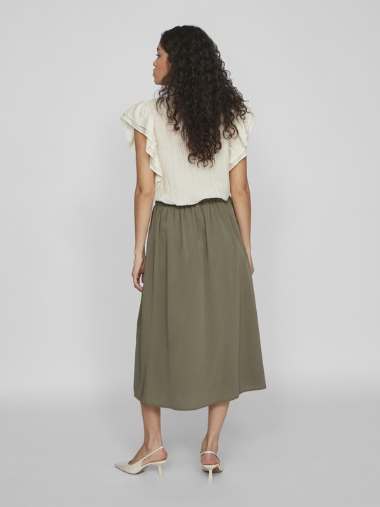 Actual product image Vila High Waist Midi Skirt (40)