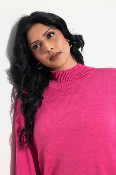 Produktbild Ulla Popken Pullover, Woll-Seidenmischung, Stehkragen, Zierperlen (46, 48)