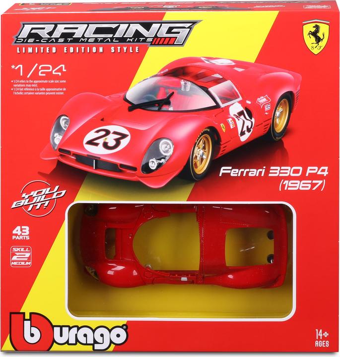 Immagine prodotto Bburago Ferrari Racing kit 330 P4 Daytona 1/24 rosso