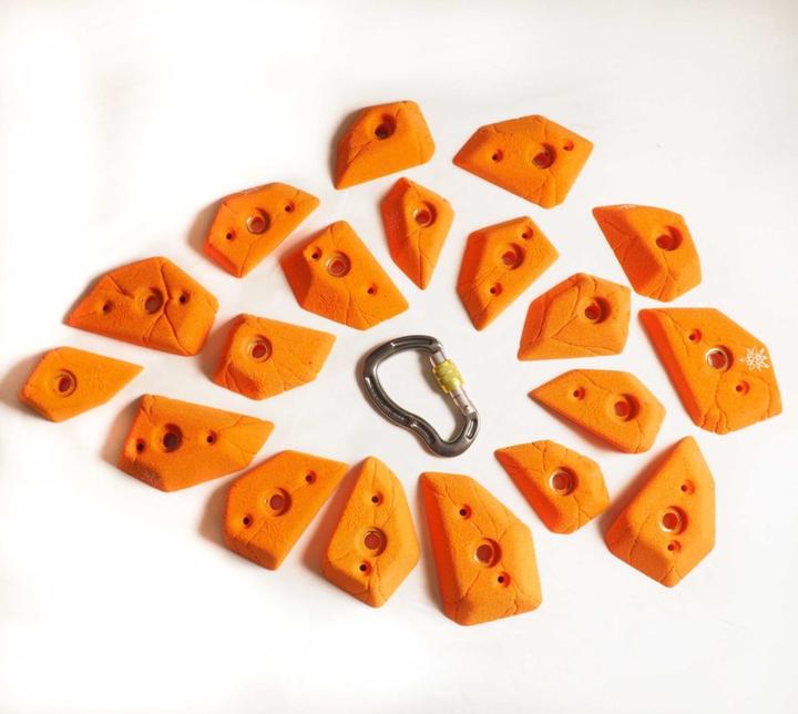 Allgäu Holds Biometrics Foot Climbing Handles Set (Orange)