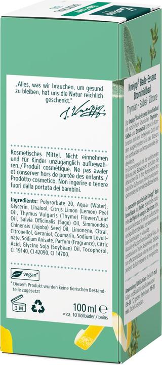 Produktbild Kneipp Bade-Essenz Bronchialbad (Badeöl, 100 ml)