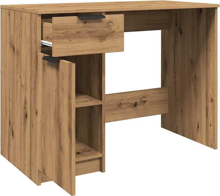 Image du produit vidaXL Schreibtisch Artisan-Eiche 100x50x75 cm Holzwerkstoff Bürotisch (100 x 50 x 75 cm)