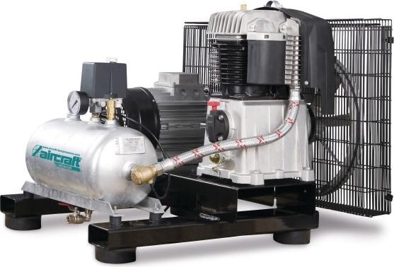Actual product image Stürmer - AIRPROFI BK 1003/13/10 - Stationary side-by-side piston compressor (10 bar, 13 l)