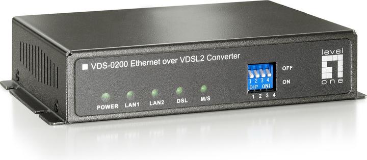 Produktbild LevelOne VDS-0200: Media Konvert. RJ45-VDSL (Media Konverter)