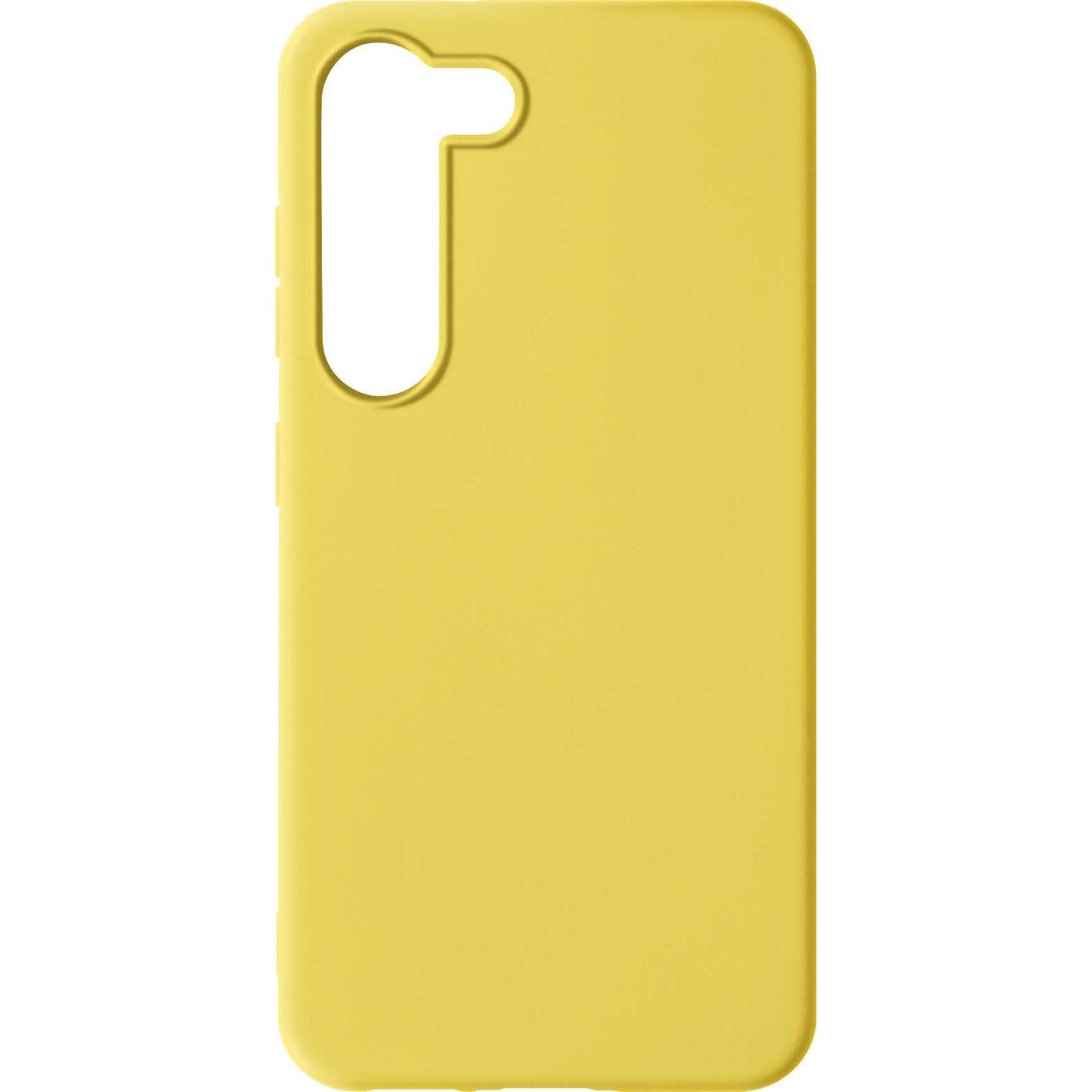 3MK Matt Case Soft Touch Silikonhülle Series (Samsung Galaxy S23), Smartphone Hülle, Gelb