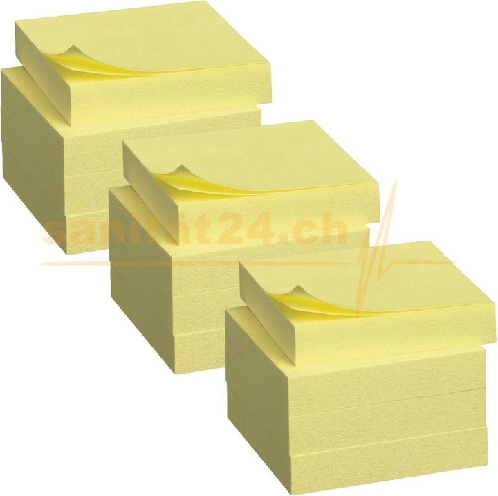 Produktbild Q-Connect Haftnotizen Quick Notes gelb (76 x 51 mm)