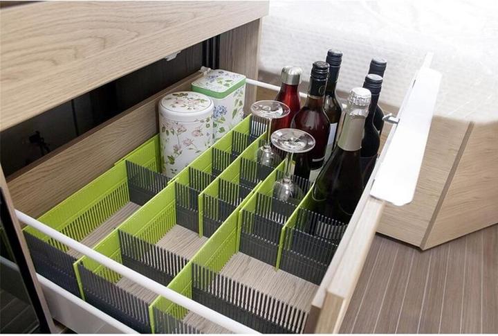 Produktbild Purvario Stauleisten 100 MAXXI 8-teilig, Limonengrün/Anthrazi