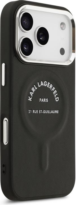 Productafbeelding Karl Lagerfeld - Leather Karl RSG Logo MagSafe (KLHMP17XPSKRSGEK) - iPhone 17 Pro Max - Black (Apple iPhone 17 Pro Max)